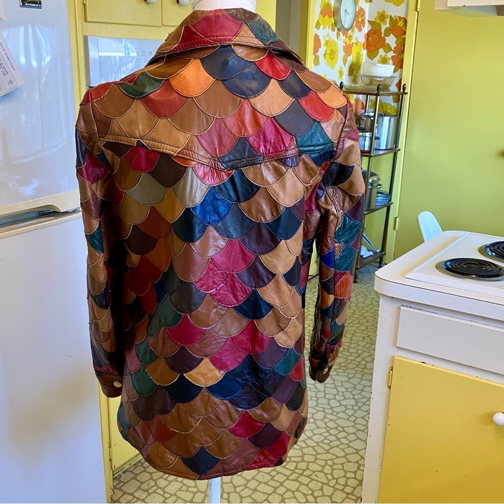 Vintage 70’s Patchwork Leather Jacket - Small - image 3